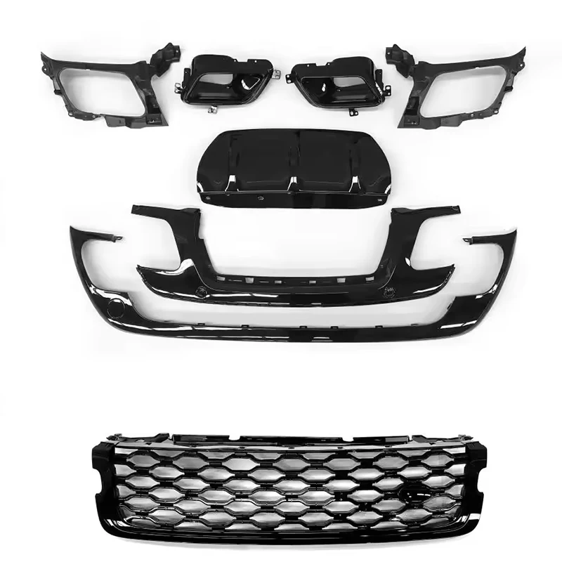 facelift Upgrade bodykit front bumper rear bumper set for land rover range rover velar body kit 2017+ grille grill pp Material