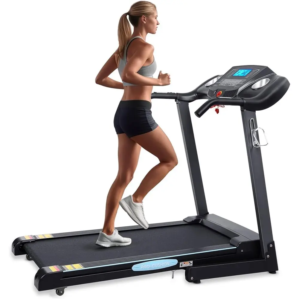 

12% Auto Incline Treadmill: 2.5 HP, 8.5 MPH, 15 Programs, Heart Rate Monitor, LCD Display, 220 lb Capacity