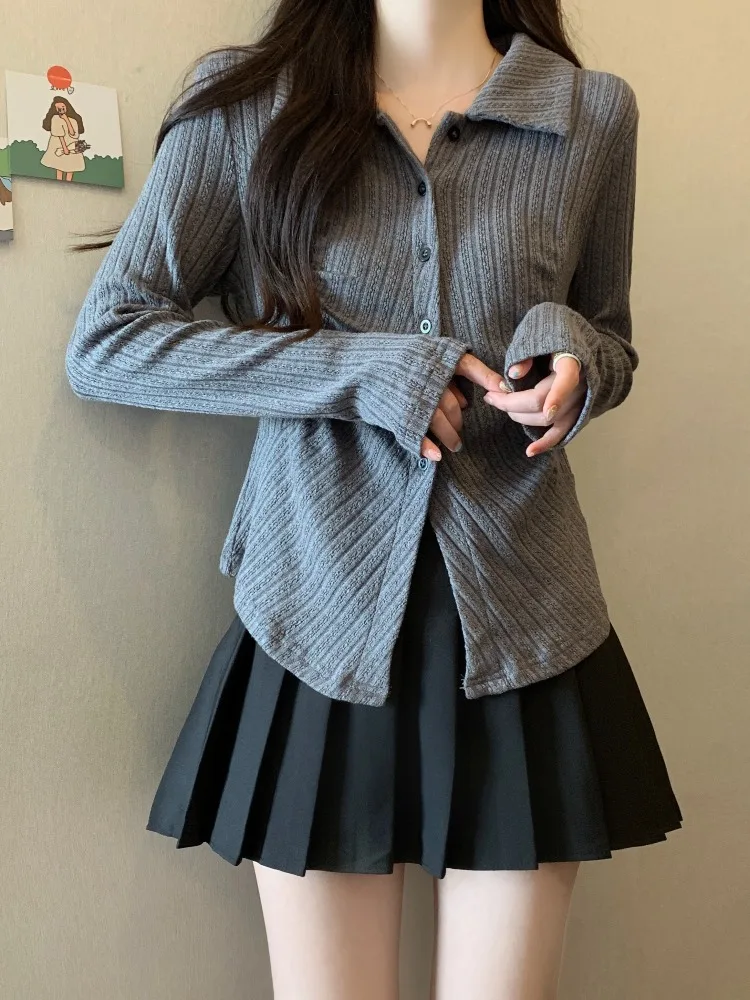 

Утягивающая женская футболка большого размера Long Sve irt Cover Belly Waist in Korean Sle Pure Color Commute Faion Top