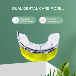 LED Teeth Whitening Light Home Rechargeable Whitening Blue Light UV Bleaching Laser Teeth Bleaching Whitening Light Dental Treat