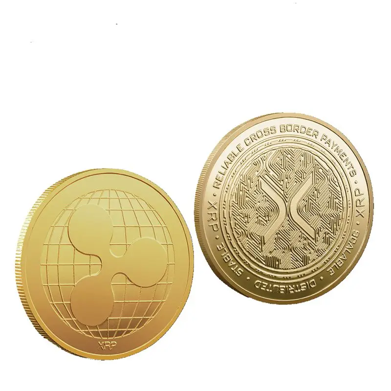 

Virtual XRP Coin Metal Craft Product Collection Commemorative Old Coins Modern Decorative Coins