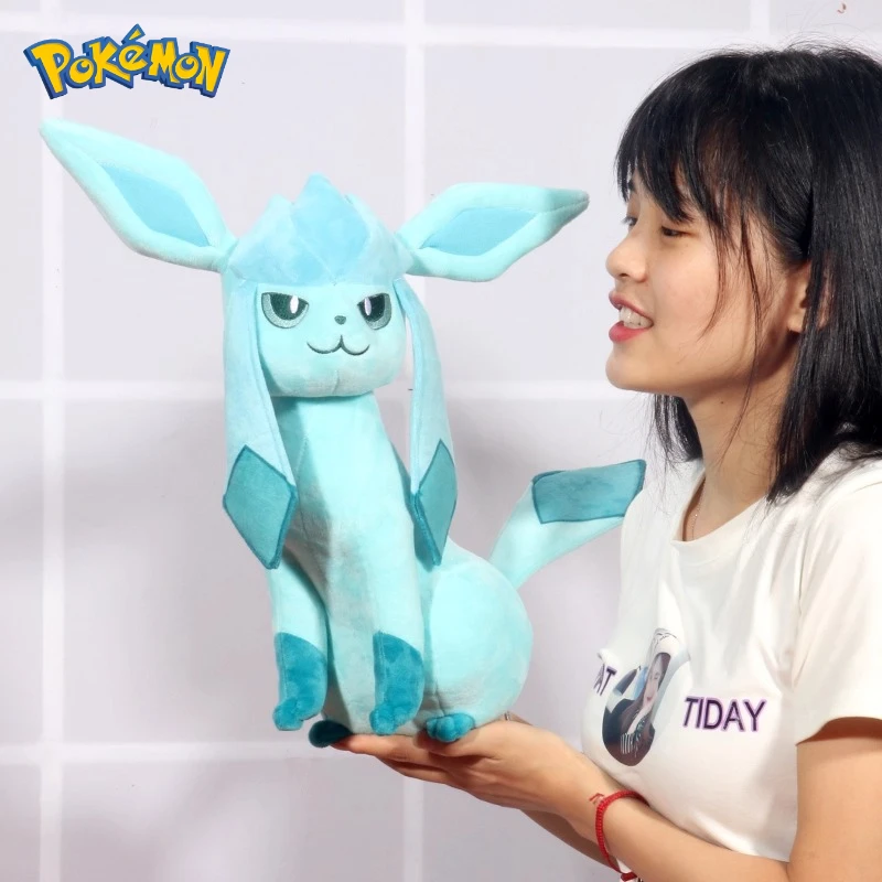 

32/60CM Pokémon Glaceon Plushies Cartoon Anime Kawaii Peluche Stuffed Animal Comfortable Soft Doll Ornament Children's Toy Gift