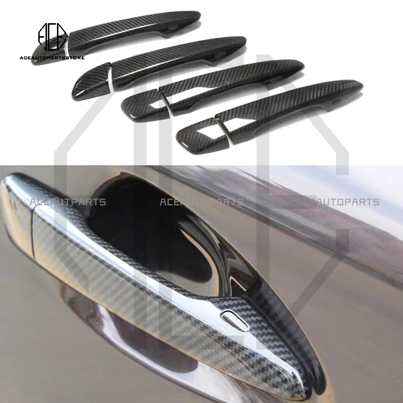 Dry Carbon Fiber Door Handle Cover For Lexus ES GS IS CT RX ES300h GS200t GS300 GX460 IS300 Door Handle Cover 2012 - 2017 LHD