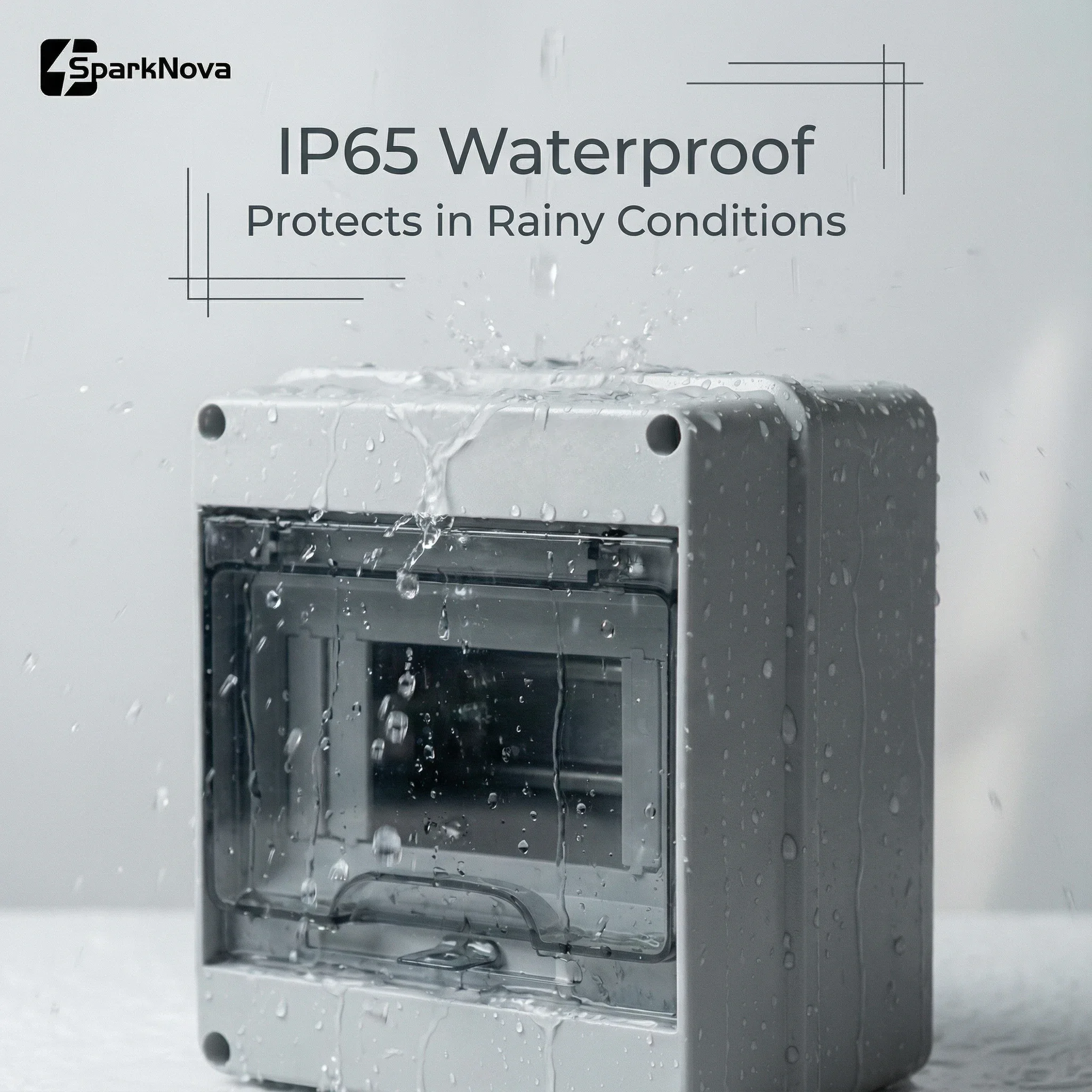 IP65 Waterproof Electrical Junction Box ABS Plastic Distribution Board 2/3/5/8 Way Outdoor Enclosure for CCTV Solar System