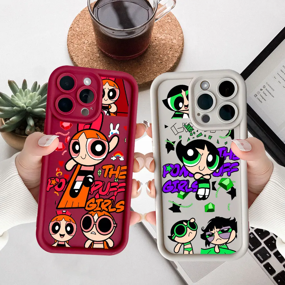 

The P-Powerpuff Girls Blossom Phone Case For Realme 15 14 13 12 11 9 Pro Plus GT 6 3 C75 C71 C67 C65 C63 C55 C53 Silicone Cover