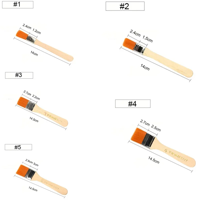 100 قطعة فرشاة طلاء نايلون مقبض خشبي مختلف فرش رسم زيتية للرسم الزيتي للوازم الفنية المدرسية