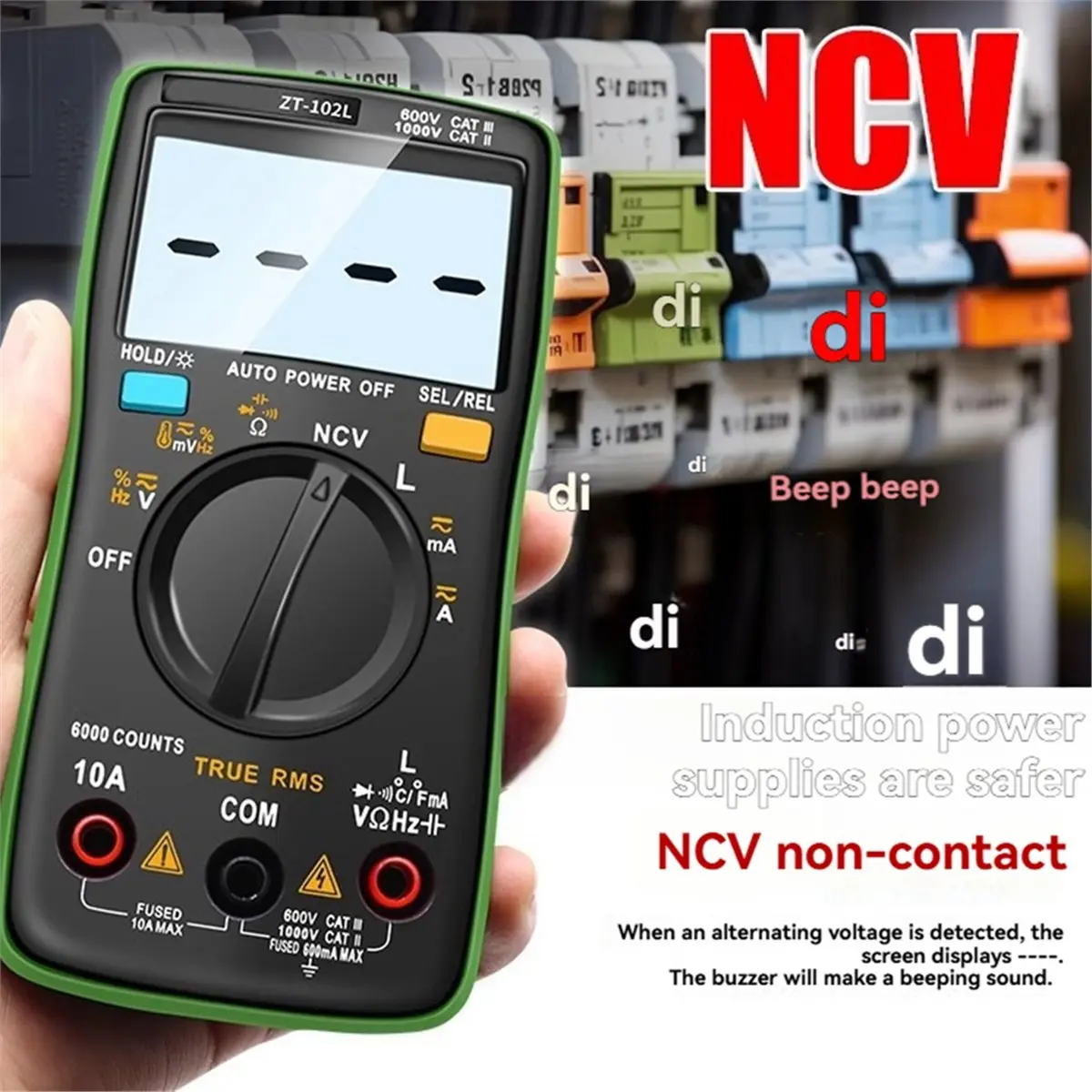 【MUST-HAVE LIST】  -102L Auto-Ranging Digital Multimeter Capacitance/Inductance/Resistance/Temperature High- Multimeter 60H