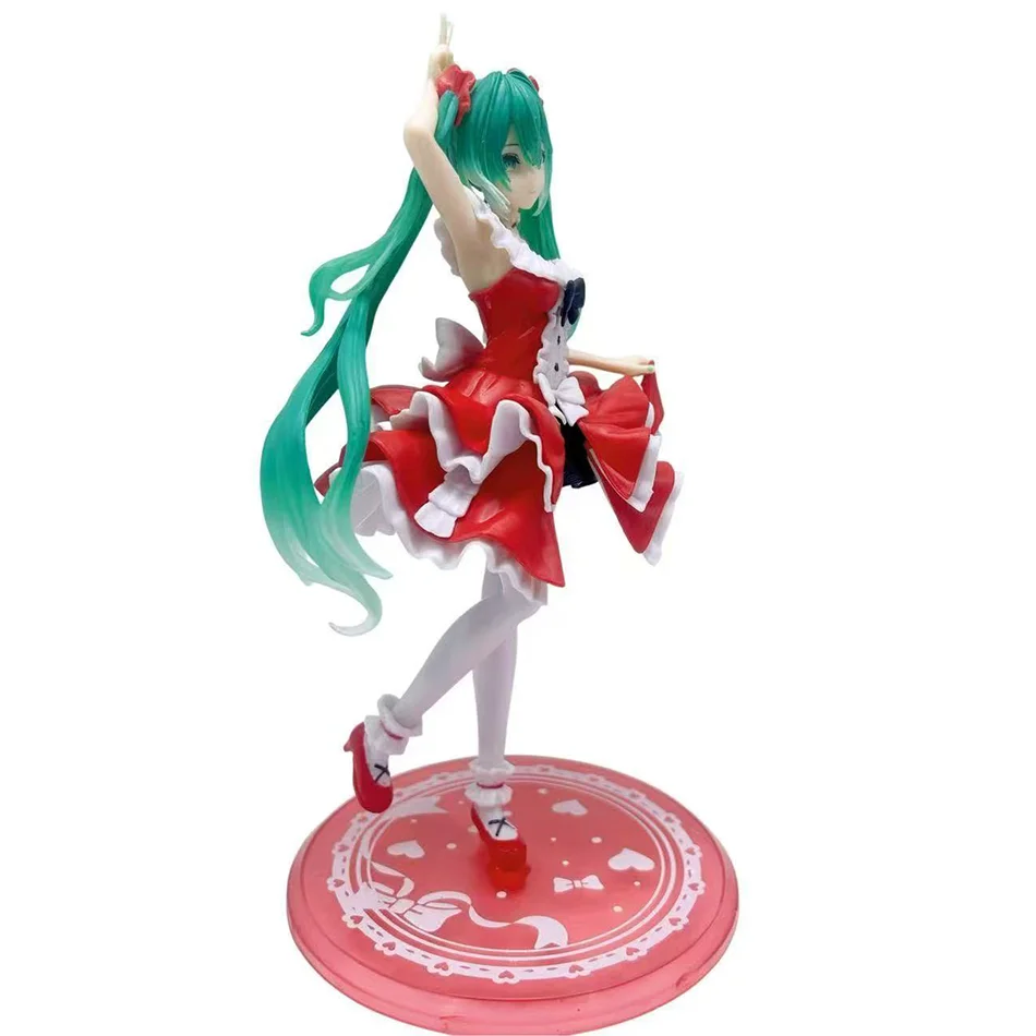 Hatsune Miku Lolita, colección de Anime de moda, modelo lindo Kawaii, adornos de escritorio, juguete