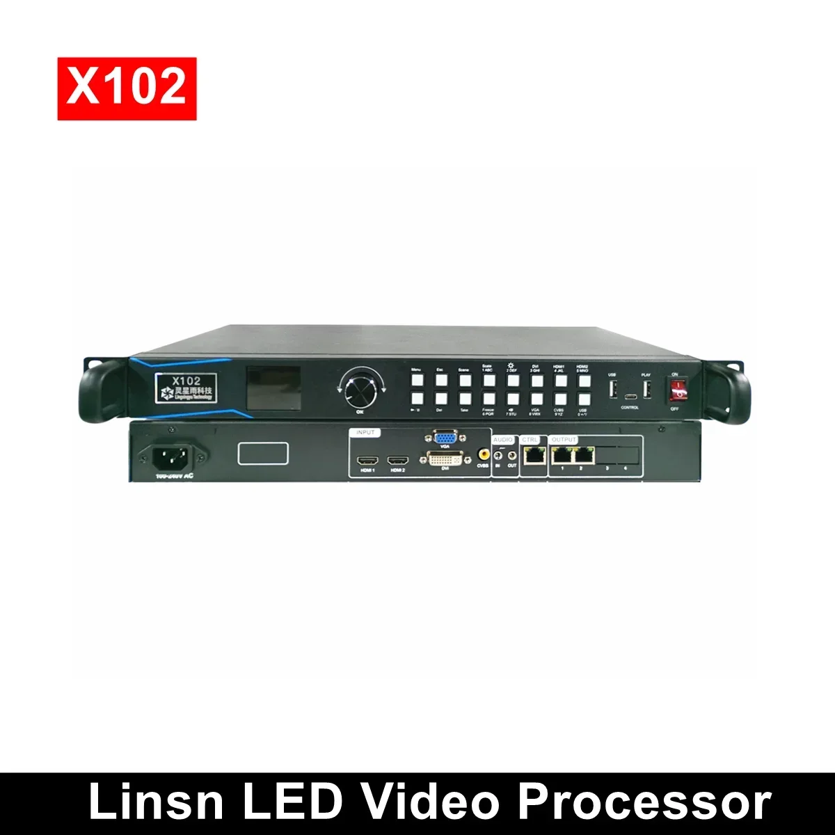 Linsn X102 Full Color LED Display Screen Video Processor RGB Digital Controller HDMI VGA DVI Input Replace X100 Ts802 Inside