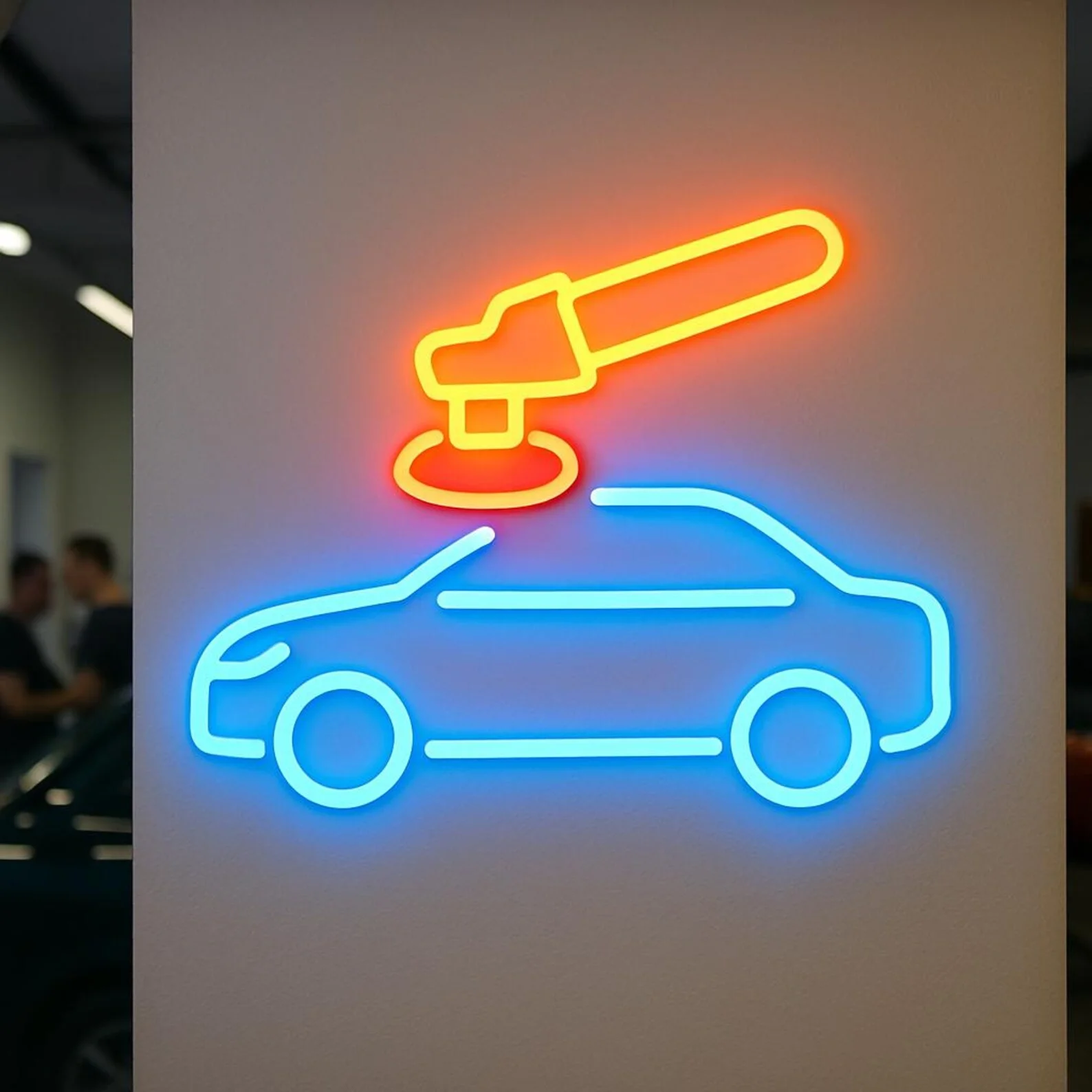 تلميع والورنيش استعادة ستوديو النيون تسجيل، تفصيل ضوء الاستوديو، تلميع السيارات بقيادة تسجيل، سيارة النيون ديكور