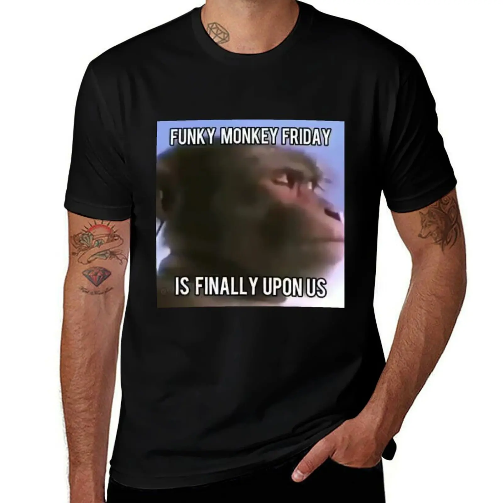 

Funky monkey friday spoonkid T-Shirt summer clothes tees heavy weight t shirts for men