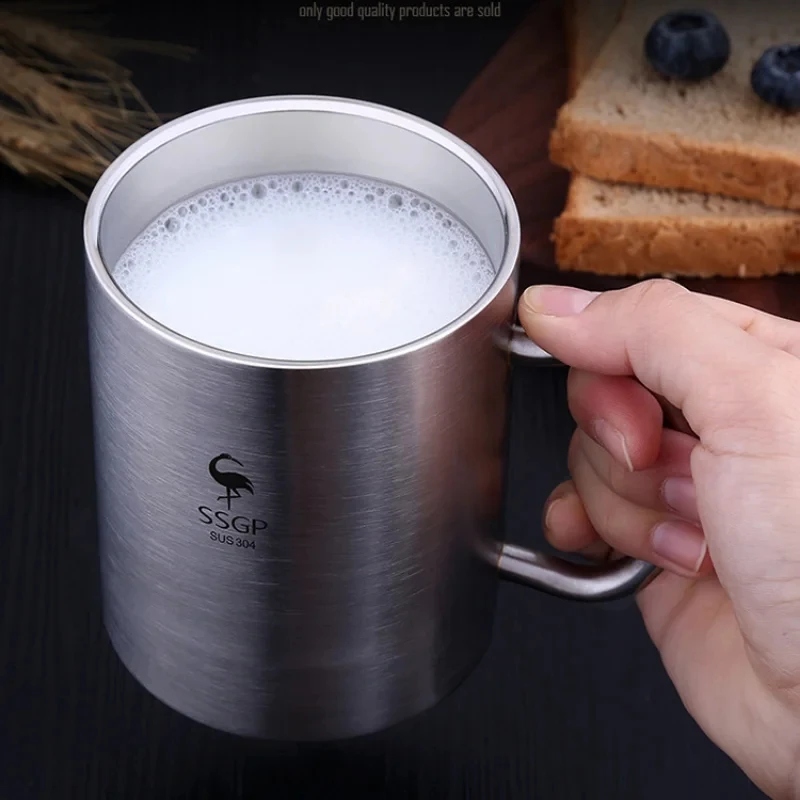 

Tea Cup Double Wall Insulated Water Cup Home Outdoor Camping Hiking Picnic Tea Cup Coffee Mug Bar Accessories