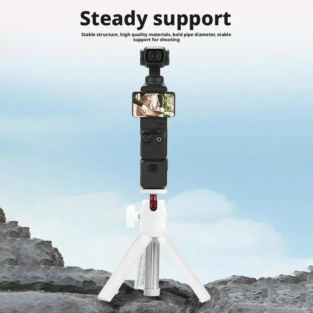 Treppiede con asta di prolunga per DJI Pocket 3 per GoPro Insta360 Supporto da viaggio per selfie lungo per accessori per action camera G8G5