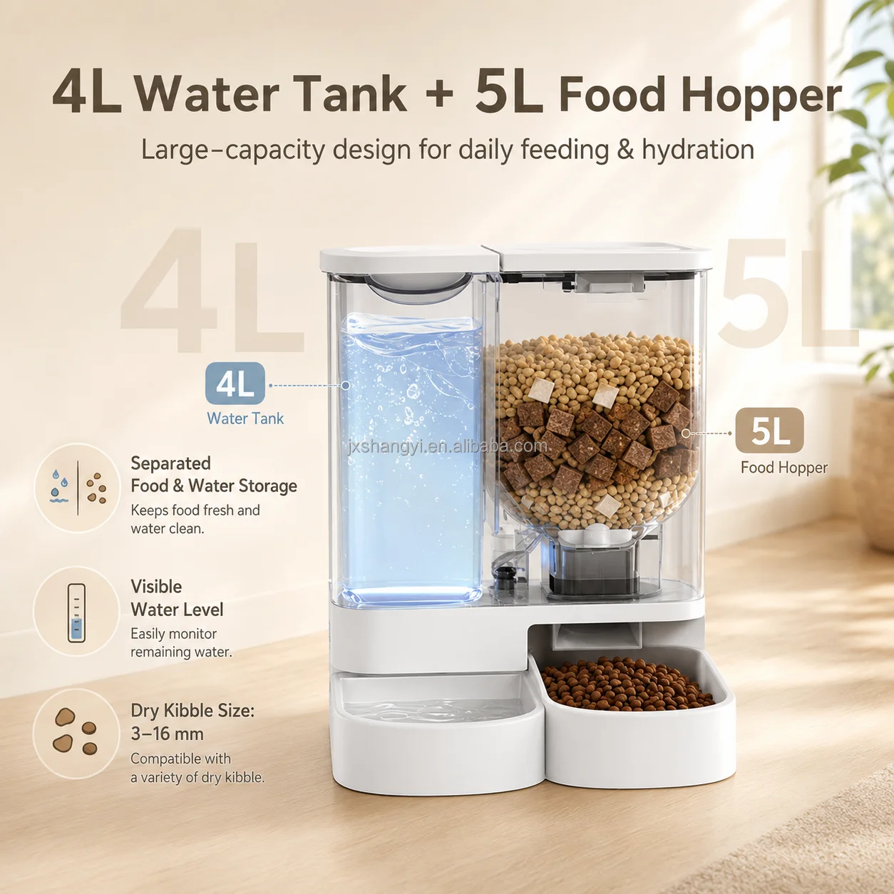 hit product5L Dry Food Dispenser Programmable Timer Multiple Meals Portion Control Automatic Cat Dog Feeder
