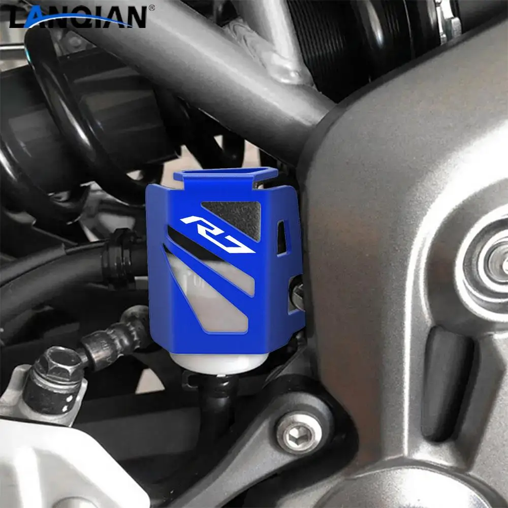 

For YAMAHA YZFR7 YZF R7 2021 2022 2023 Motorcycle CNC Rear Brake Fluid Reservoir Guard Cover Protector Oil Cup Guard