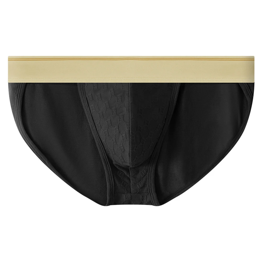 Mens Sexy Lingerie Jacquard Bikini U Convex Pouch Briefs High Fork Underwear Underpants High Elastic Skinny Panties