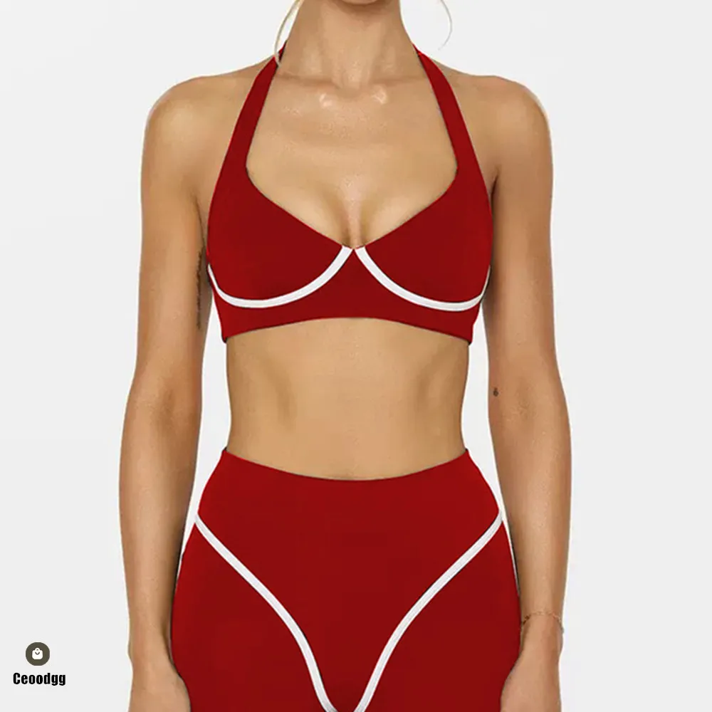 

Бюстгальтер для йоги, спортивный фитнес-быстросохнущий брюки с высокой талией, расклешенные брюки, тренировочная одежда, спортивная одежда для спортзала XP308