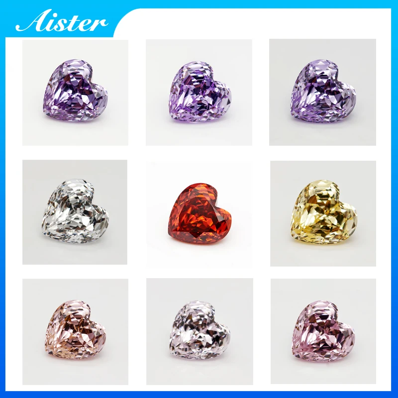 

Новые 5А белые/желтые/фиолетовые/розовые/красные цвета сердце розовый огранки кубический цирконий свободные драгоценные камни для изготовления ювелирных изделий