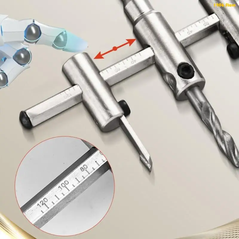 

U1JB Construction Manual Hole Cutter Set Adjustable 30mm-300mm Manganese Steel Blade