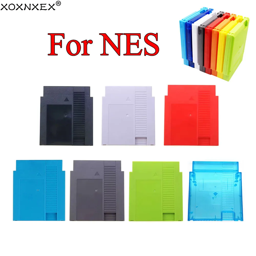 Hard Plastic Case Cartridge Shell Cover For NES 60Pin To 72Pin Game Card Replacement Shell With 3 Screws