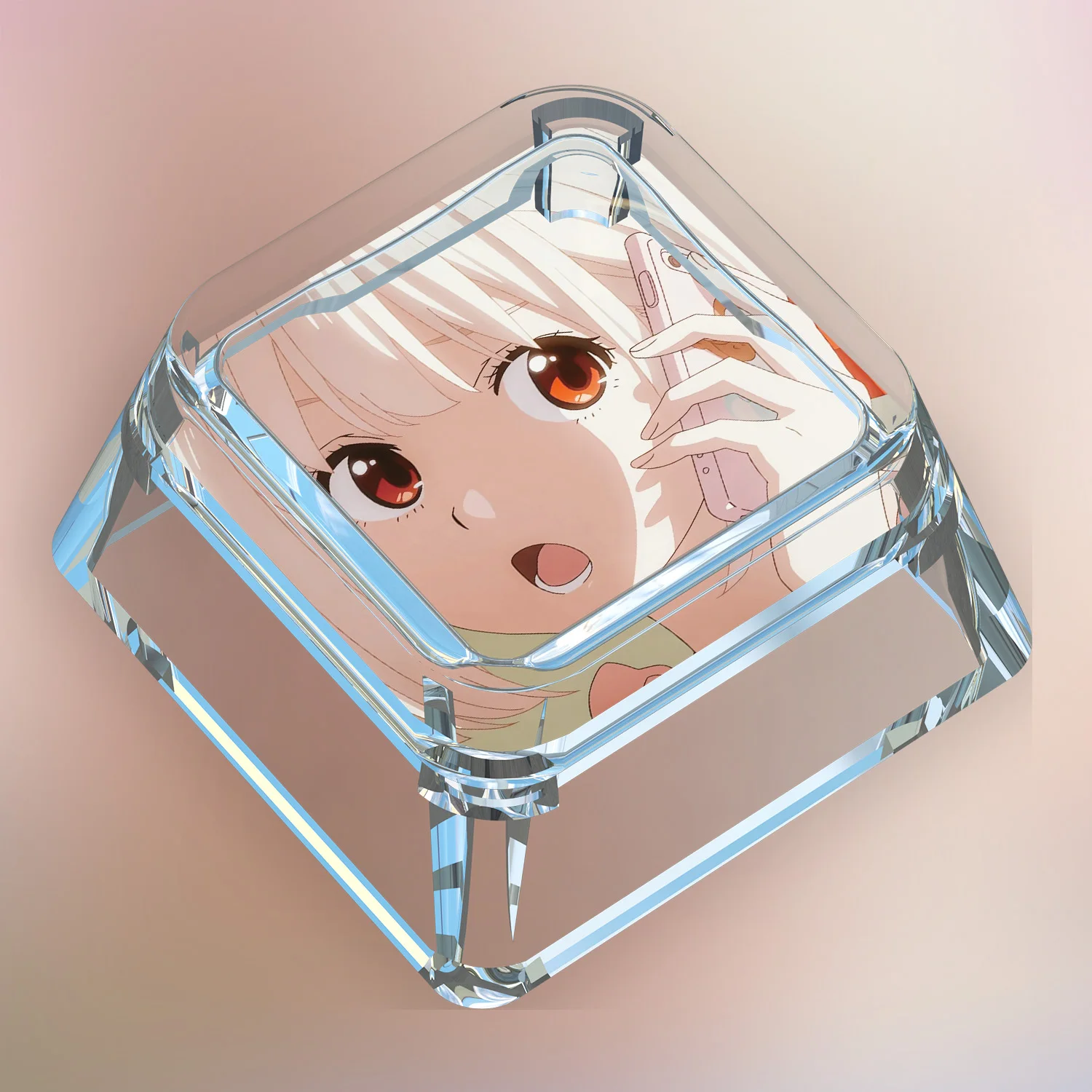 8 أنماط لتقوم بها بنفسك قصة آلهة ذاتية الصنع Lycoris لطيف لوحة المفاتيح الميكانيكية أغطية المفاتيح شفافة شفافة الميكانيكية Keycap هدية لعبة