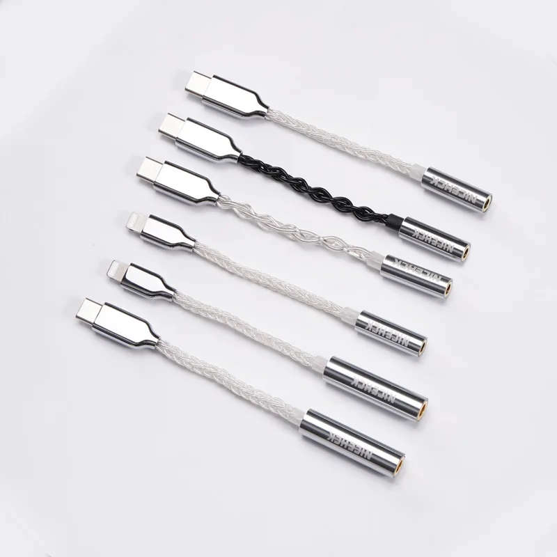 NiceHCK TC3 ALC5686 USB Type-C to 3.5mm DAC Earphone Amplifier Headphone Amp Decoder Audio Cable HIFI Adapter Converter Wire