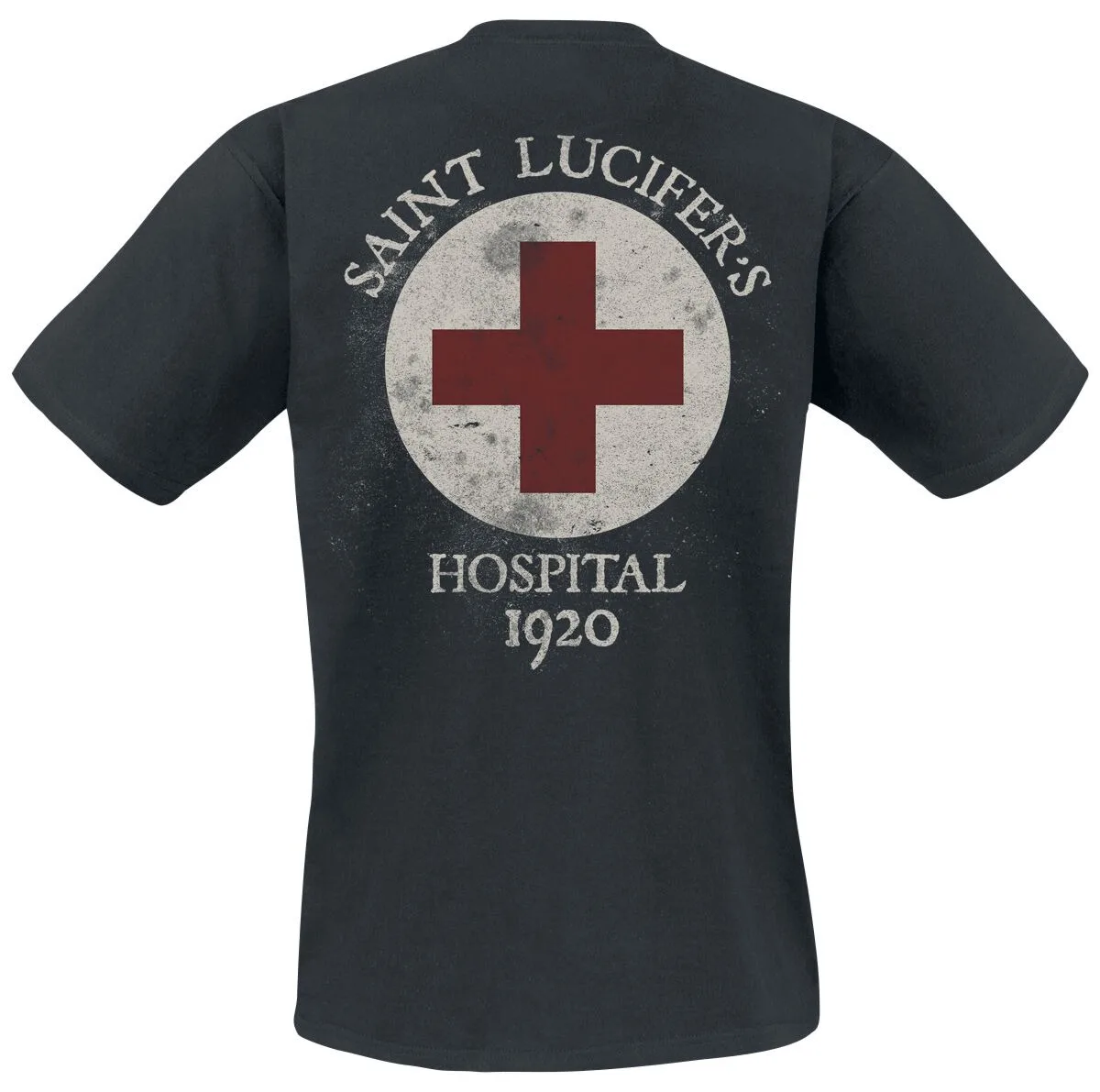 King Diamond Band Saint Lucifer's Hospital Double Sided Print T Shirt, 100% Cotton Casual Neutral Tee, Heavy Metal Streetwear