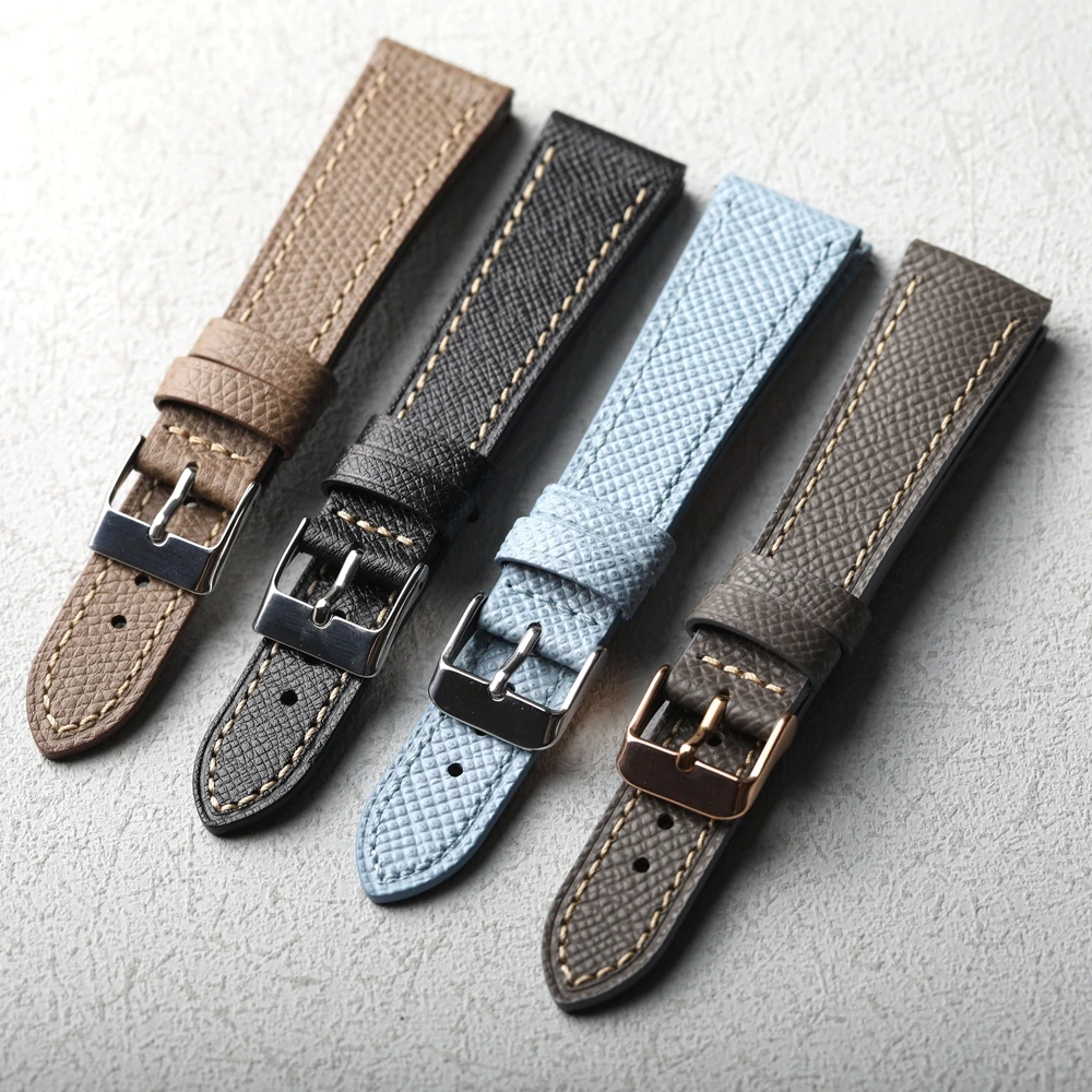 Handmade Palm Patterned Cowhide Strap 18MM 19MM 20MM 21MM 22MM Vintage Leather Strap Suitable For Thin Antique Watch Straps