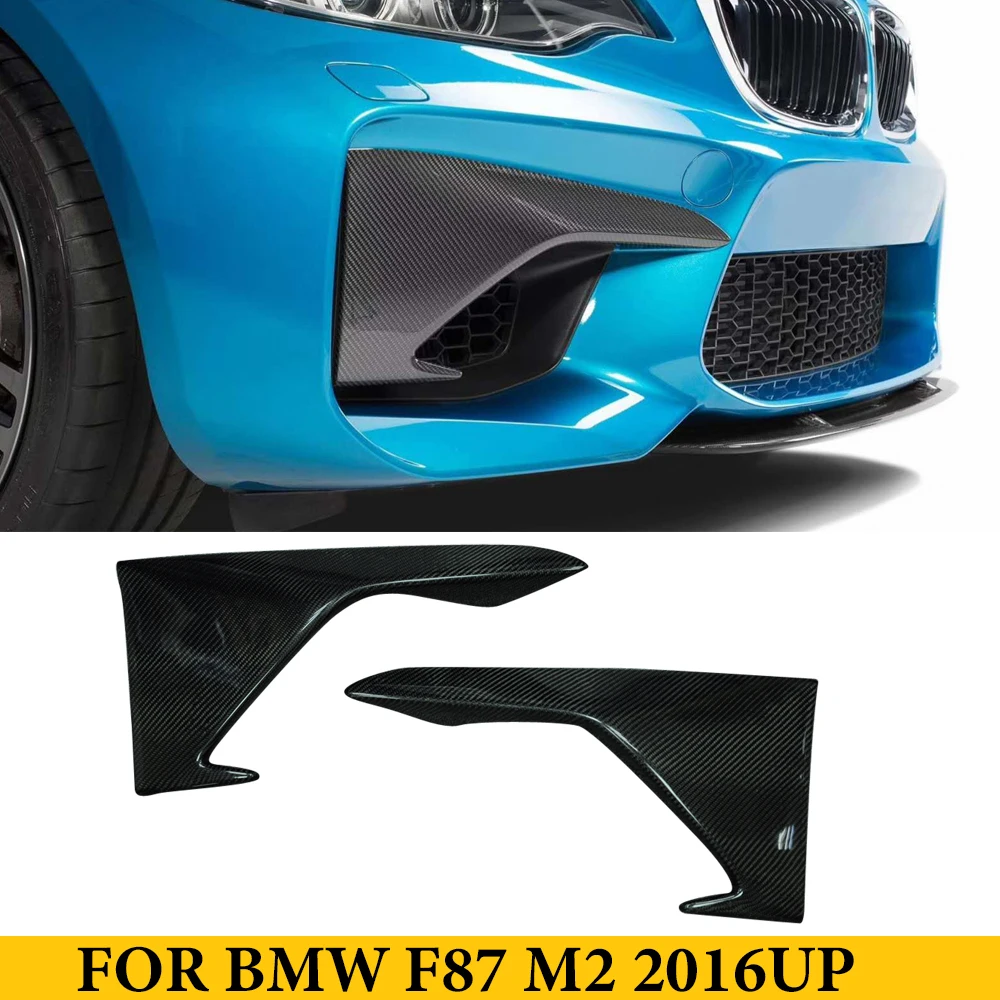 

For BMW 2 Series F87 M2 2016UP Carbon Fiber Front Bumper Splitters Aprons Carnards Auto Tuning