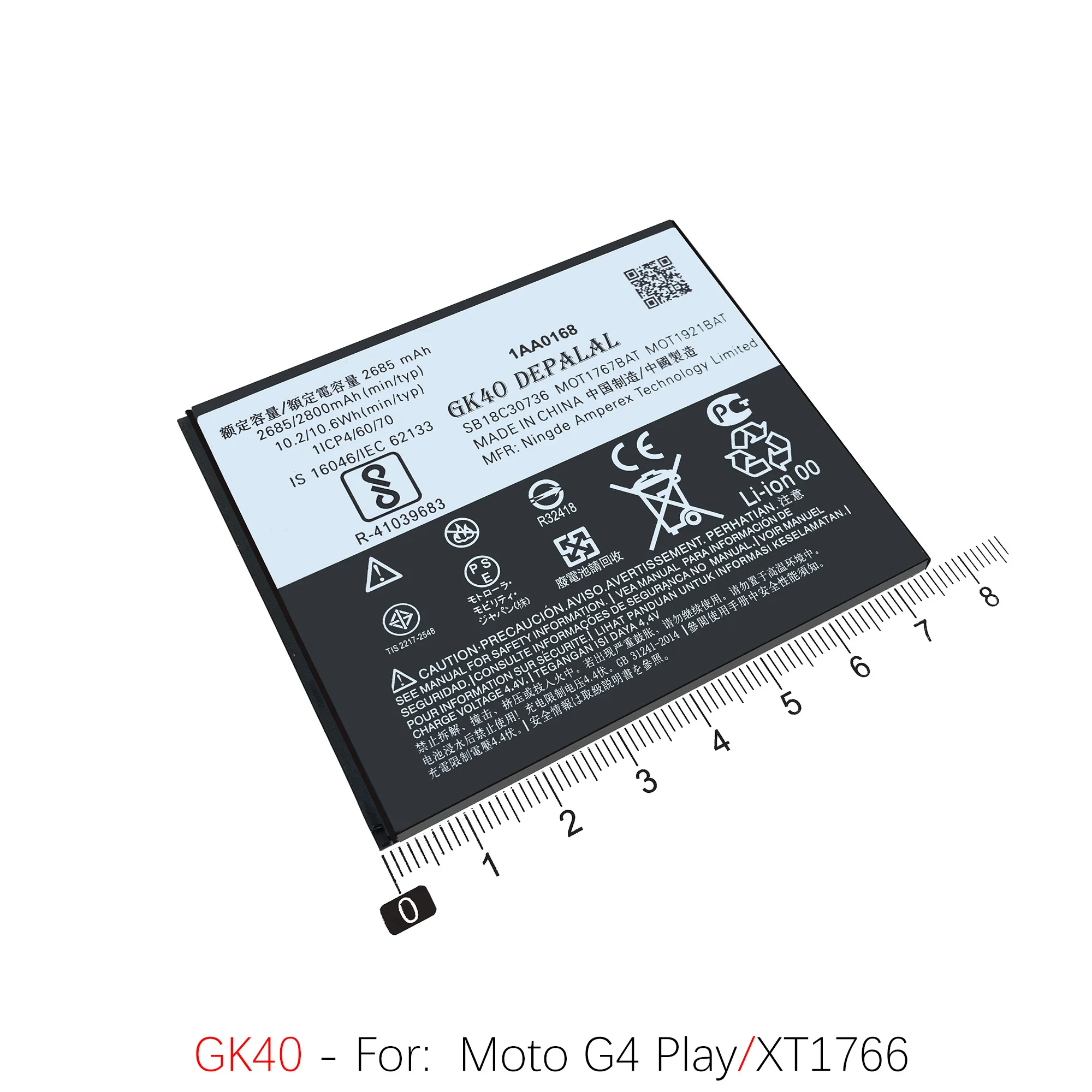 GK40 GK50 HC40 HC60 JE30 KC40 KE40 Battery For Motorola E6 G4Play E3 CPlus E5Play E6Plus Batteries XT1766 XT1721 XT1754 Battery