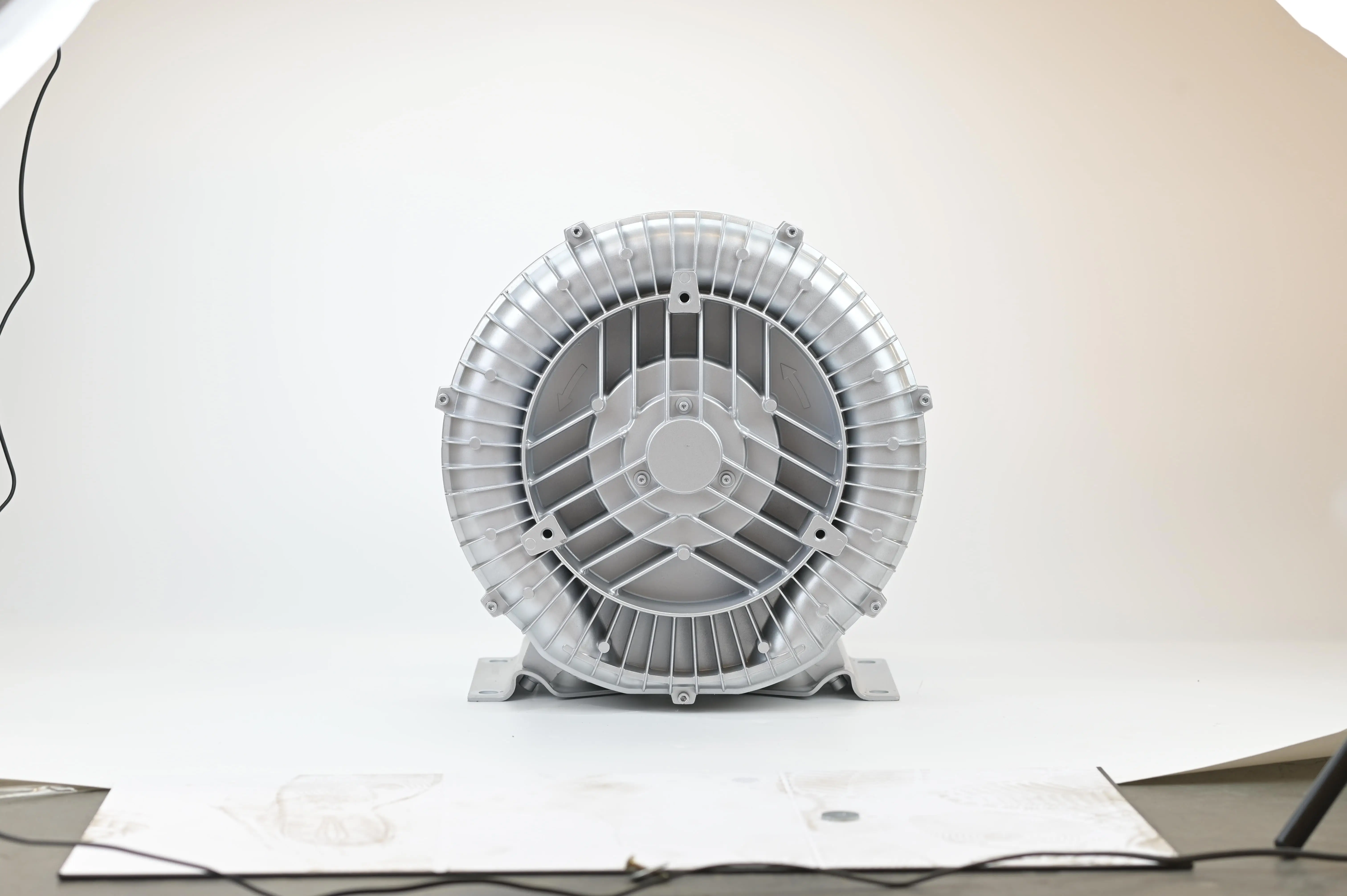 2.2KW 3HP 3 Phase High Pressure Air Ring Blower 270mbar For Vacuum Packaging And Printing Machinery
