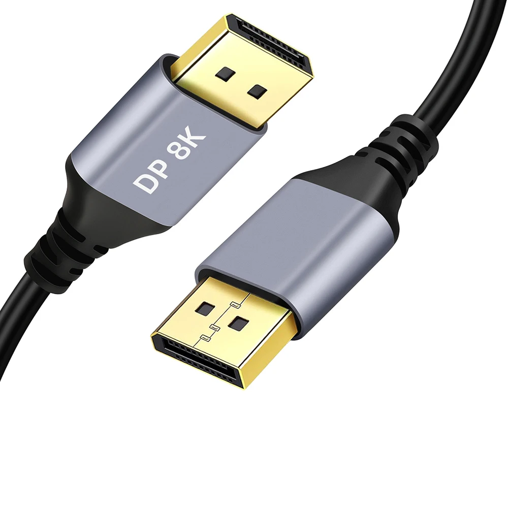 DisplayPort DP Cable 8K@60Hz 1.4 4K@144Hz 2K@165Hz 32.4Gbps, 0.5M-5M HD Cable Is Suitable For Video Audio Projector Routers