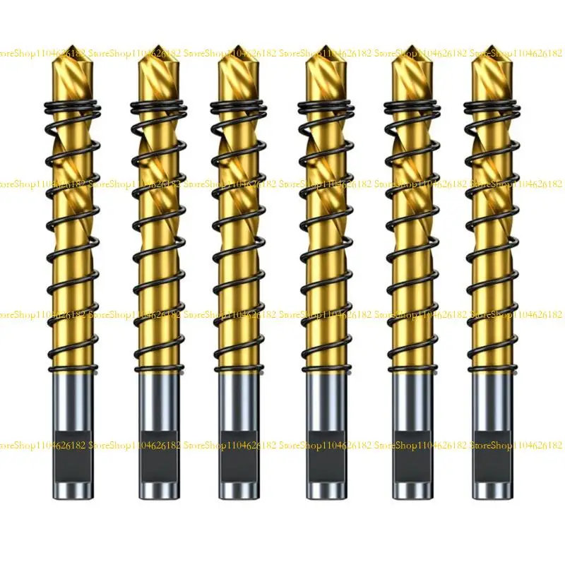 

Q2Q4 6Pcs High Strength Drill Bit 6mm Steel Woodworking Tool For Hole Sawing Application Metal Plastic
