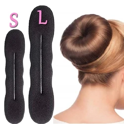 2/4 Uds. Horquillas mágicas para el cabello para mujer, horquillas para moño, cabeza de moño, Clip de goma, accesorios para el cabello para mujer, herramientas para trenzado de cabello