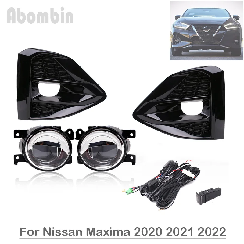 

Front Bumper Lamp Daytime Running LED Fog Light Assy With Wiring Harness Kit For Nissan Maxima 2020 2021 2022