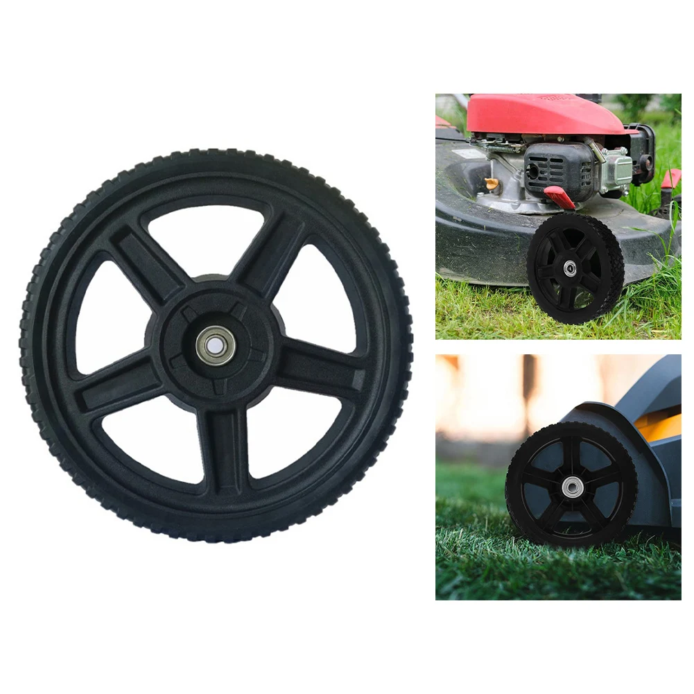 Hand Push Trimmer Replacement Wheel Black Replacement Wheels For Lawn Trimmer Consistent Performance Efficient Cutting Longevity