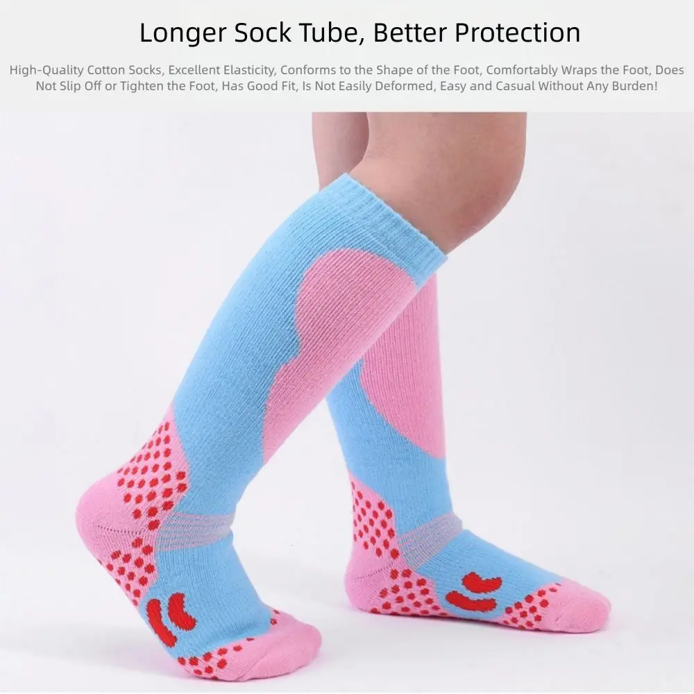 جوارب تزلج قطنية حرارية للأطفال شتوية دافئة قابلة للتنفس وسميكة ودافئة جوارب رياضية مضادة للرائحة وامتصاص العرق #5