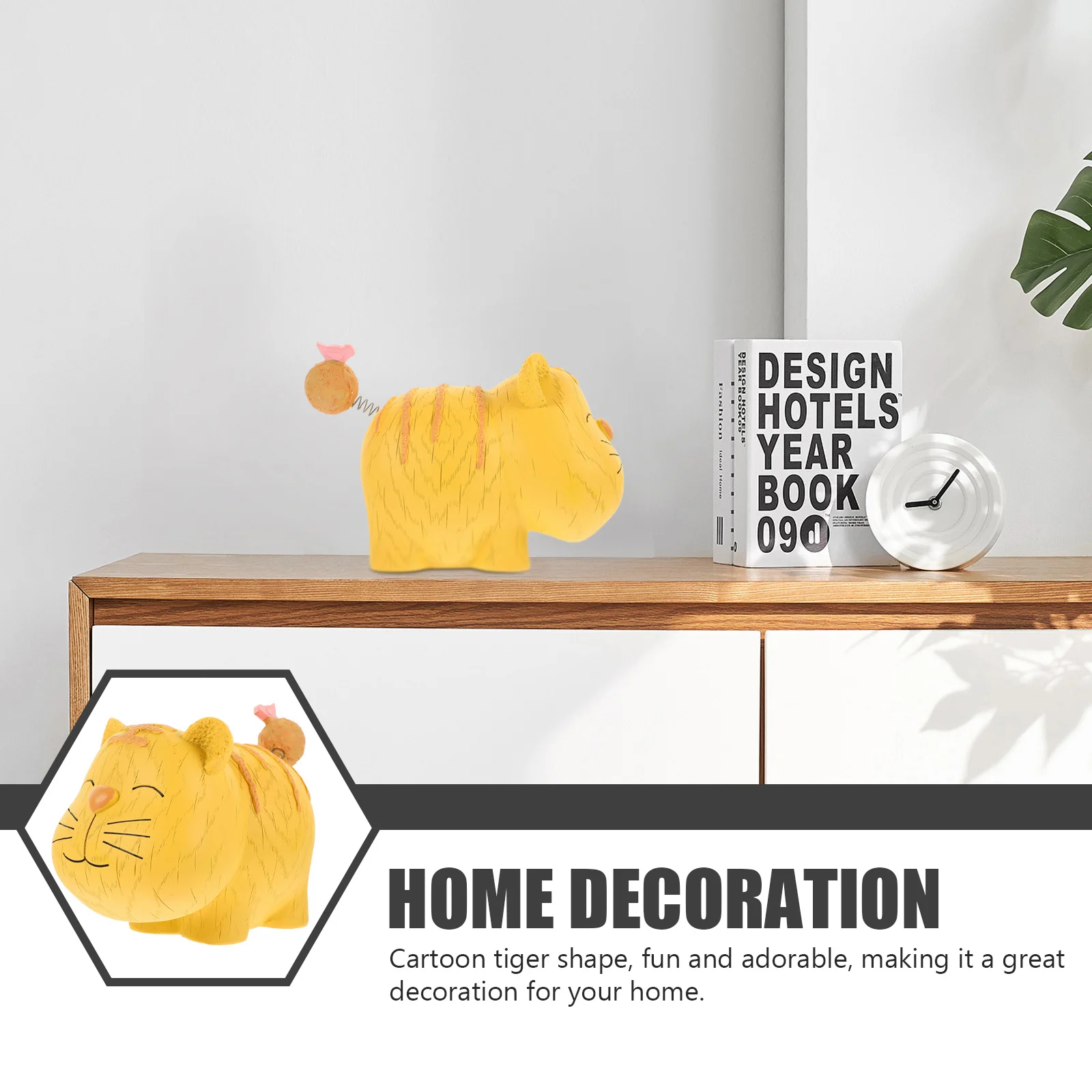 Forma de tigre piggy cor brilhante resina moeda banco para crianças meninos meninas caixa de poupança de dinheiro desktop decoração para casa pote de poupança