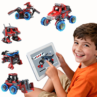 8 in 1 STEM Kits for Kids Age 6-8, DIY Electronic Monster Truck Building Kit, STEM Toys for Boys Craft Projects, Build Robot DIY