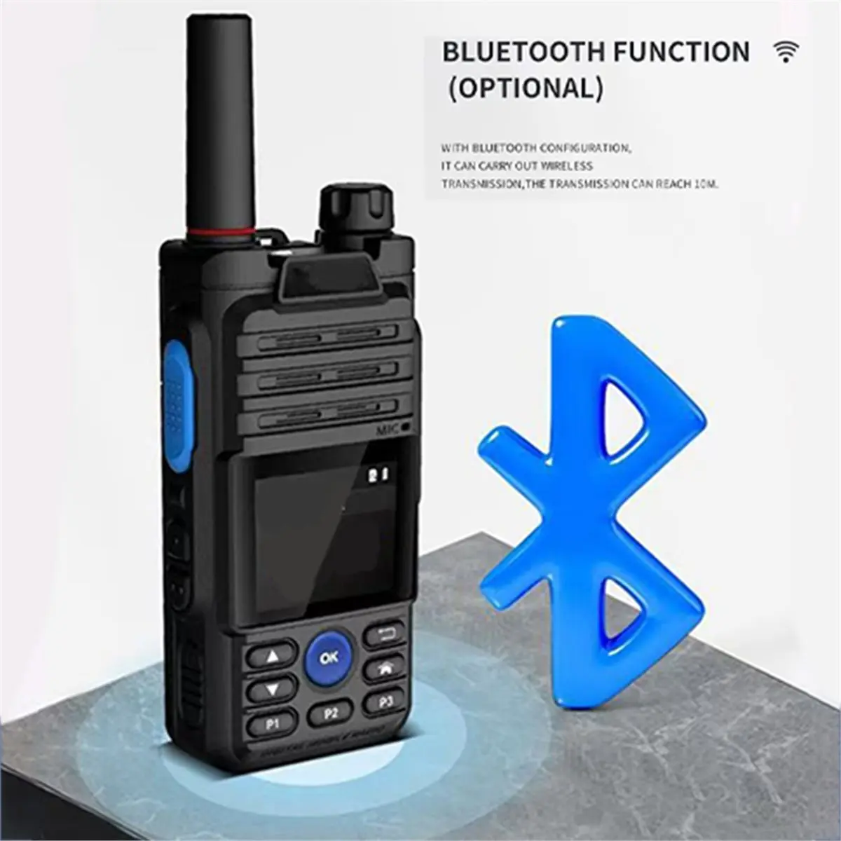 B5 اسلكية تخاطب 4G راديو مع بطاقة Sim بلوتوث طويلة المدى اتجاهين راديو اسلكية تخاطب المهنية تخاطب #5