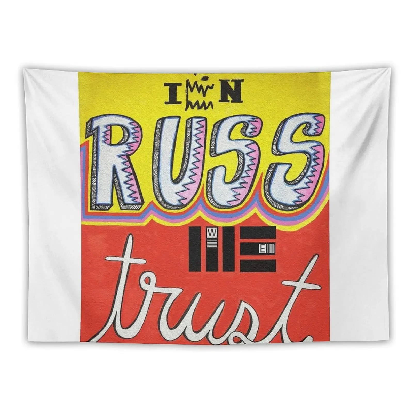 

IN RUSS WE TRUST Tapestry Room Design House Decorations Tapestry