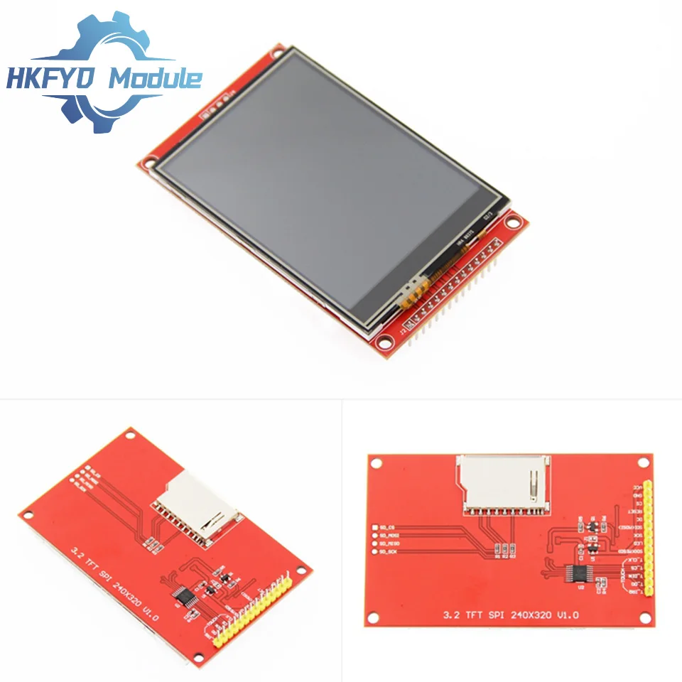 Módulo TFT LCD de 3,2 polegadas 240x320 SPI ILI9341 Tela 4 pinos IO