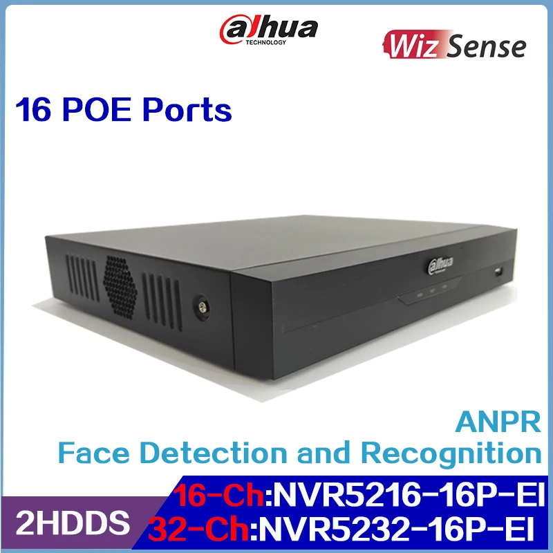 

Dahua 16/32 канала 1U 16PoE 2HDDs WizSense сетевой видеомагнитофон