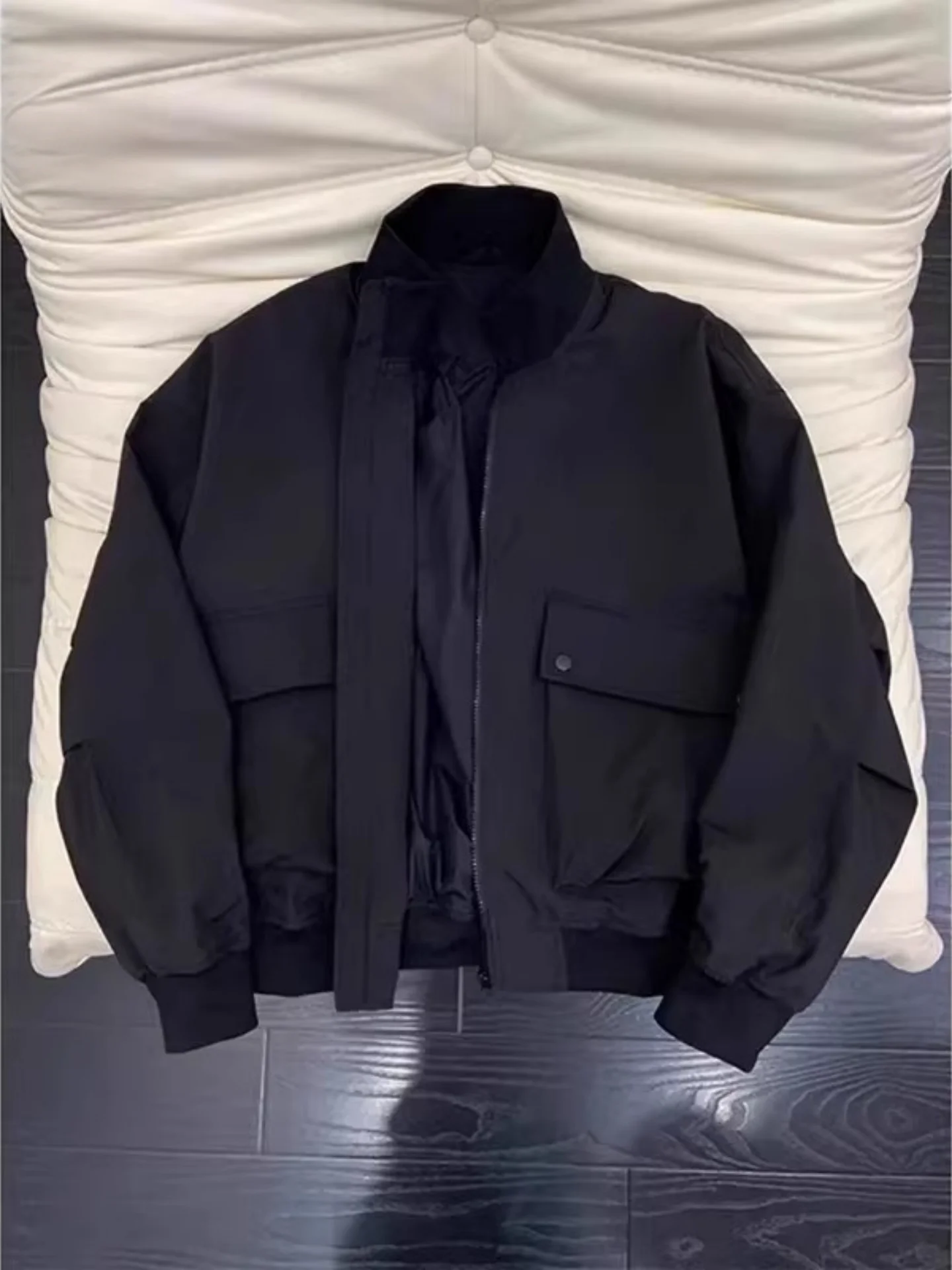 

Мужская куртка-бомбер American Sle Cleanfit с воротником-стойкой, свободного кроя, износостойкая, для работы, весенняя верхняя одежда