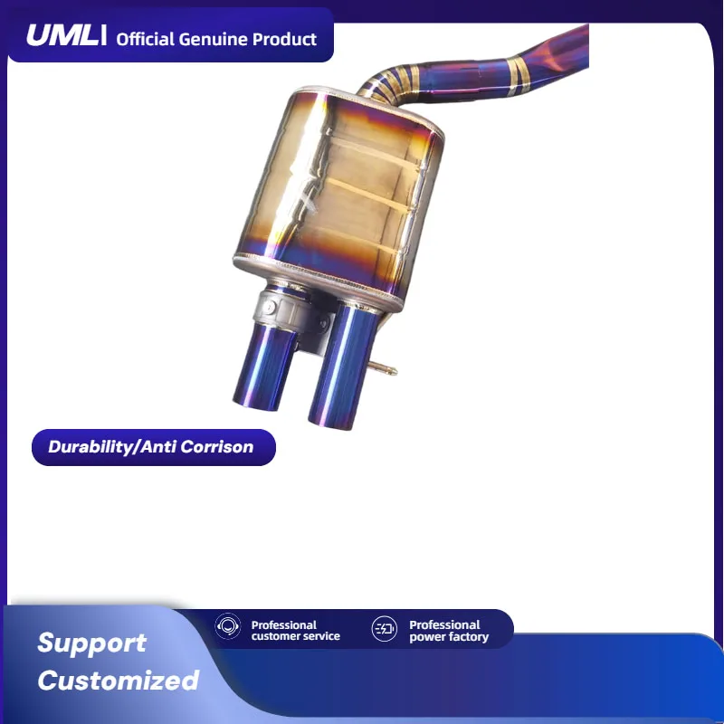 

Титановая полная выхлопная система Catback для Audi A6 A7 C7 C8 3.0T Performance Frontpipe Catback Valvetronic Глушитель без обзоров, но