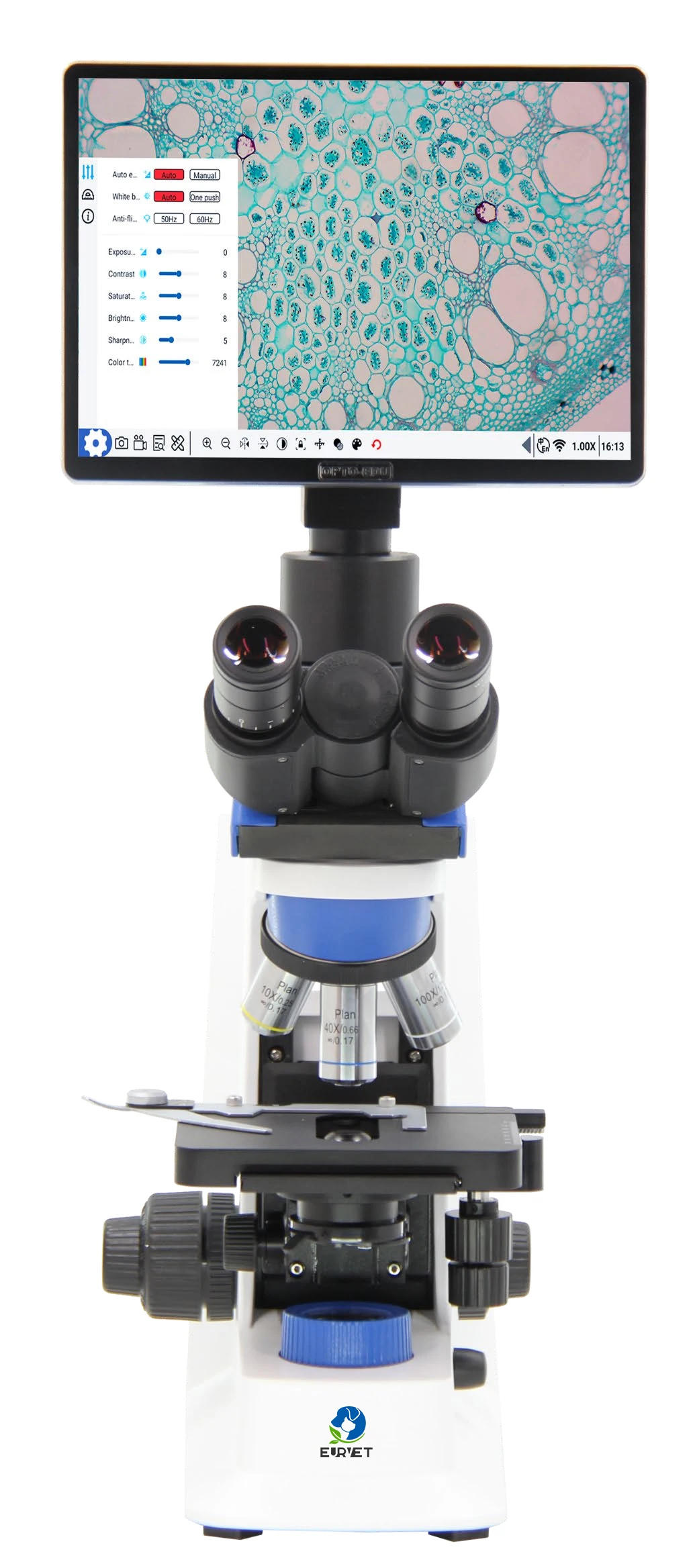 Biological Trinocular Optical Microscopio Trioculare Laboratory Triocular Biological Microscope With Camera