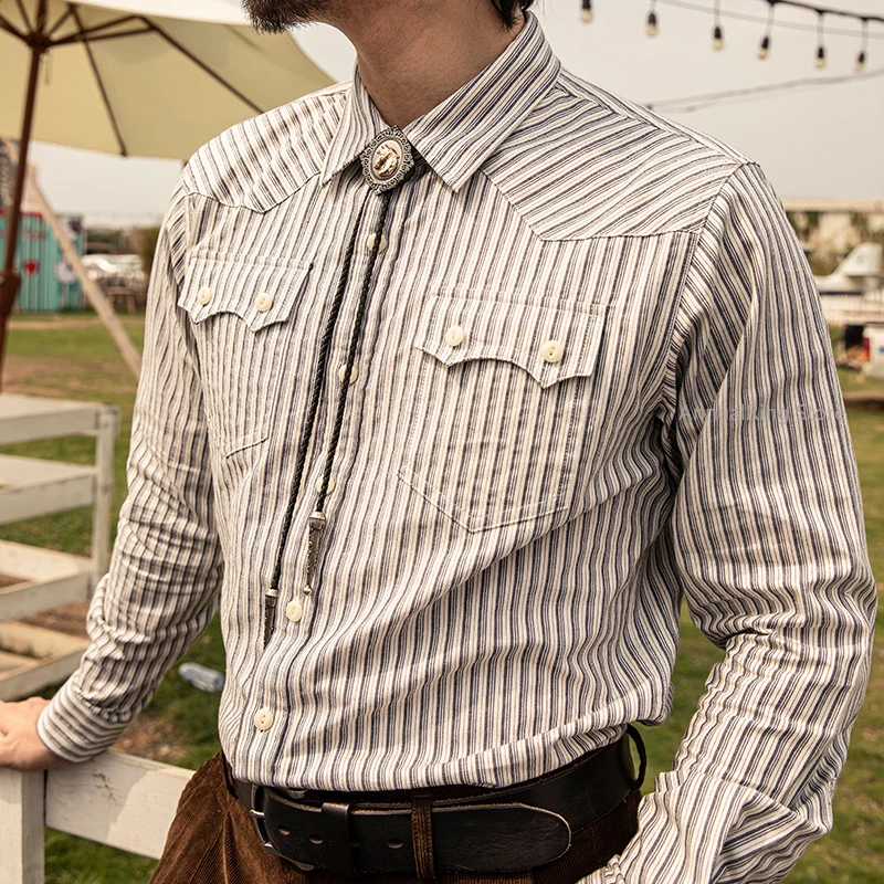 

Red Tornado Big US Size Genuine Quality Vintage Looking Loose Fitting Mans 100% Cotton Shirt