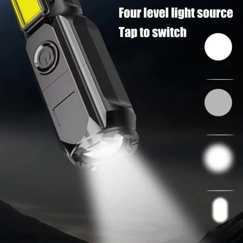 Portable Flashlight Zoomable Versatile Outdoor Flash Light Multi-functional Long-range Portable Strong Flashlight for Adults