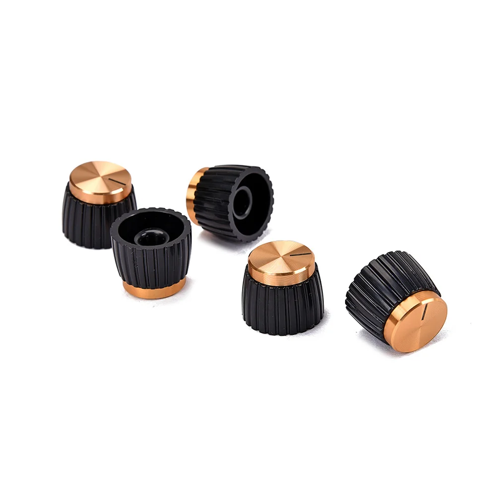 

5Pcs Guitar Knobs Gold Tone Amplifier Replacement for 800 900 2000 Plexi Models 156Mm 195Mm Base Guitar Knob