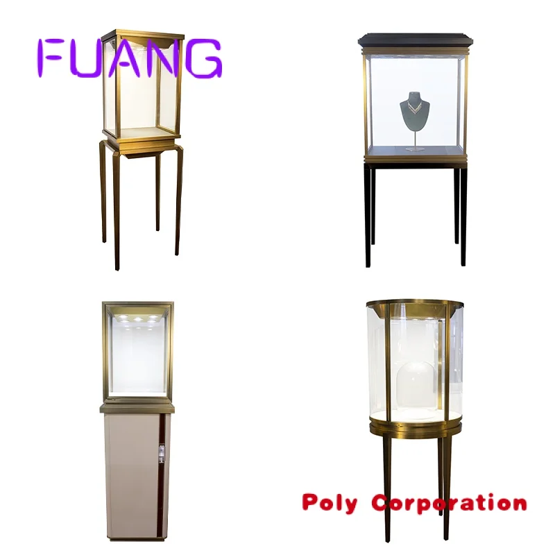 

Custom Customized Jewelry Display Counter Showcase Stands Design Shop Kiosk Glass Display jewelry display cabinet